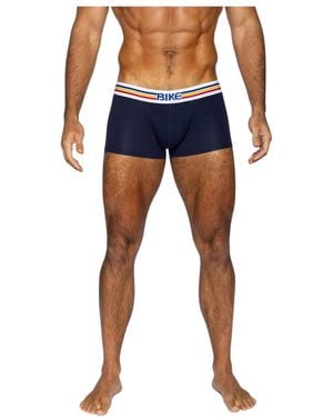 Bike Athletic Stretch Cotton Trunk Underwear - Blue