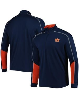 Columbia Auburn Tigers Shotgun 2.0 Omni-wick Quarter-zip Jacket - Blue