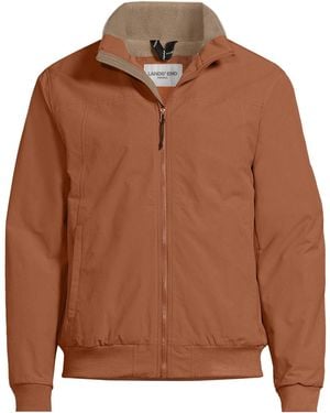 Lands' End Big & Tall Classic Squall Waterproof Insulated Jacket - Brown