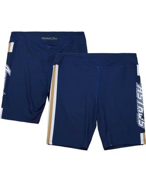 Mitchell & Ness Houston Astros Biker Shorts - Blue