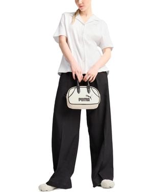 PUMA Closet Essential Short-sleeve Pointelle Shirt - White