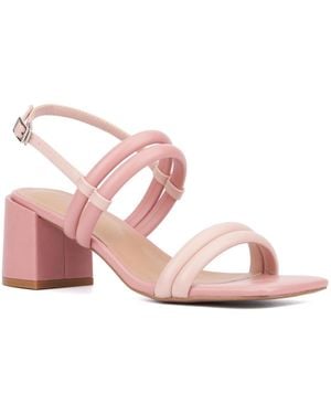 TORGEIS Palm Heels Sandals - Pink