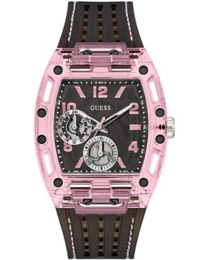 Guess Black Multi-function Watch - Pink