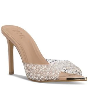 INC International Concepts Amra Dress Slide Sandals - White