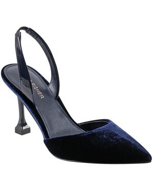 Marc Fisher Hadya Pointy Toe Stiletto Slingback Pumps - Blue
