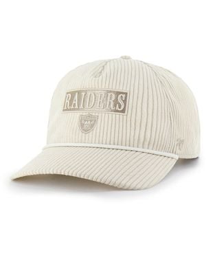 '47 Las Vegas Raiders Mellow Corduroy Hitch Adjustable Hat - White