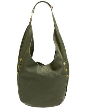 Hammitt Tom Zip Large Leather Hobo Handbag - Green