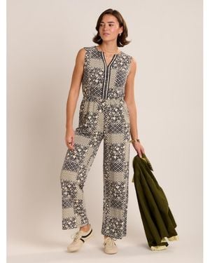 Brakeburn Amanda Printed Jumpsuit - Natural