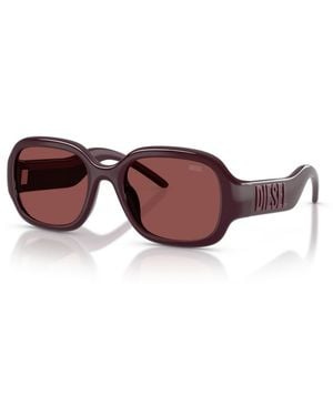 DIESEL Oversized Rectangle Sunglasses Dl3023u - Brown