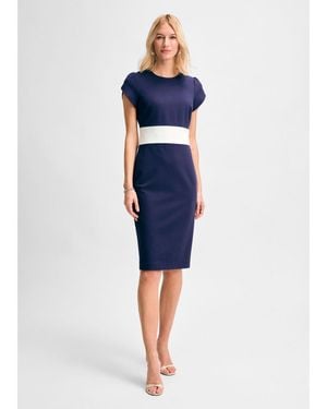 Isaac Mizrahi New York 's Ponte Tulip Sleeve Dress - Blue