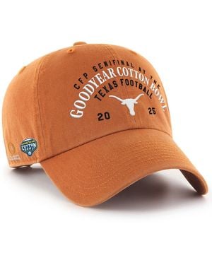 '47 Texas Longhorns College Football Playoff 2025 Cotton Bowl Clean Up Adjustable Hat - Brown