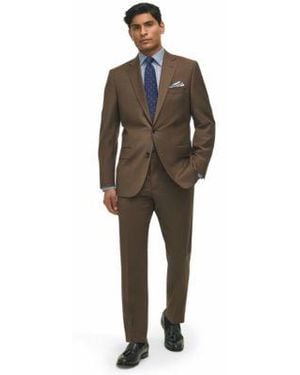 Brooks Brothers B By Classic Fit Wool Suit Separates - Brown
