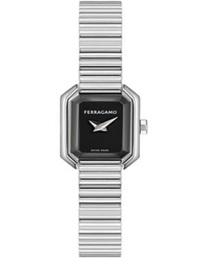 Ferragamo Stainless Steel Bracelet Watch - White