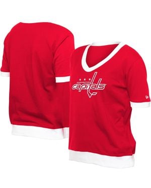 KTZ Washington Capitals Game Day Rhinestuds T-shirt - Red