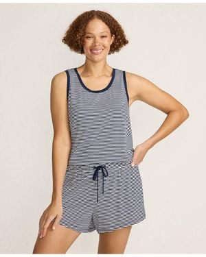 Lands' End Cooling 3 Piece Pajama Set - Gray