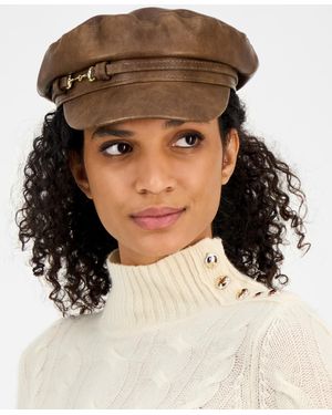 Giani Bernini Distressed Skipper Cap - Natural
