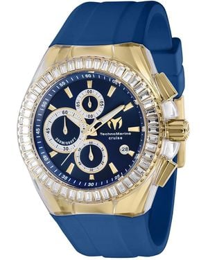 TechnoMarine Tm-121158 Cruise Quartz Chronograph Dial Watch - Blue