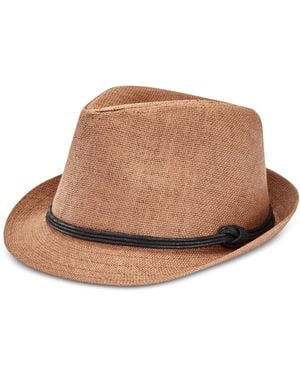 Levi's Paper Straw Vintage-inspired Fedora Hat - Brown