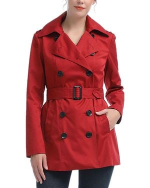 Kimi + Kai Kimi + Kai Kimi + Kai Classic Short Trench Coat - Red