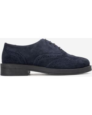 Forever & Always Shoes Avra Leather Oxford () - Blue
