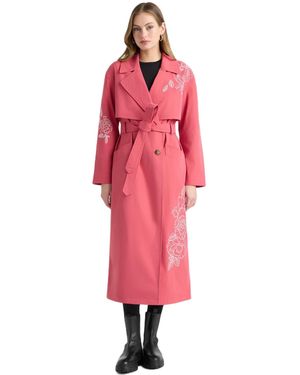 NVLT Trench Coat - Pink