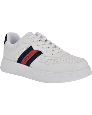Guess Walen Elevated Lace Up Fashion Sneakers - Gray