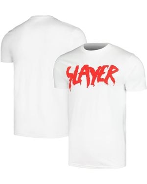 Global Merch Slayer Drip Logo T-shirt - White