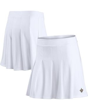 Fanatics New Orleans Saints Primary Logo Tennis Skirts - White