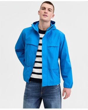 Sun & Stone Sun + Stone Deckhand Hooded Utility Jacket - Blue