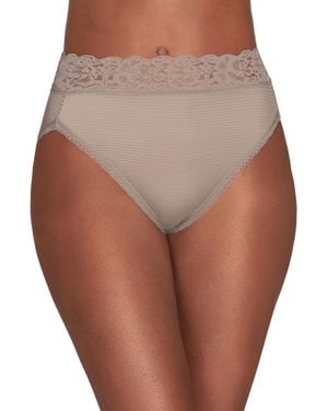 Vanity Fair Flattering Lace Hi-cut Panty Underwear 13280 - Natural