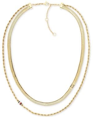 Tommy Hilfiger Layered Collar Necklace - Metallic