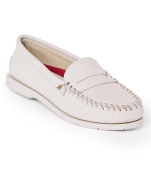 Minnetonka Mellony Penny Loafers - White