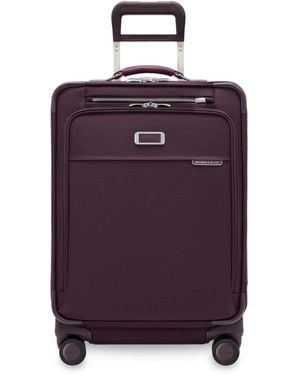 Briggs & Riley Baseline Compact Medium Checked Expandable Spinner - Purple