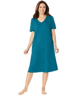 Dreams & Co. Short T-shirt Lounger - Blue