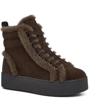 J/Slides Venti Wp Waterproof Suede Platform Boots - Brown