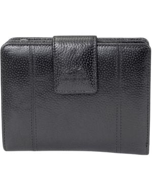 Mancini Fifth Avenue Rfid Secure Zipper Clutch - Black