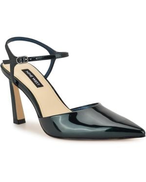 Nine West Dres Tapered Heel Pumps - Metallic