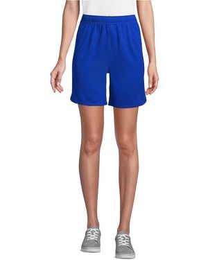 Lands' End Mesh Gym Shorts - Blue