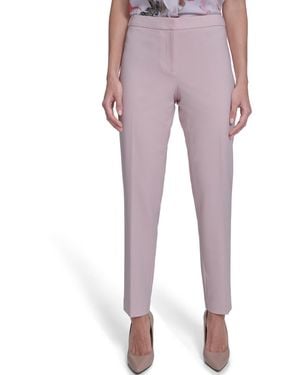 Calvin Klein Highline Tapered Leg Suit Pants - Purple