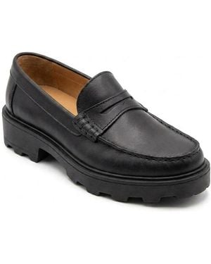 Menina Step Loafer Shoes - Black