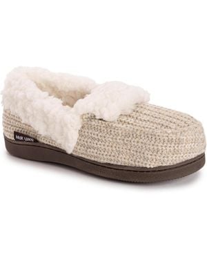 Muk Luks Anais Moccasin Slippers - Natural