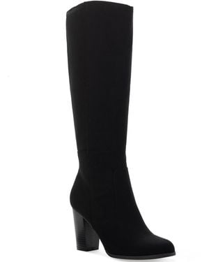 Style & Co. Addyy Knee High Dress Boots - Black
