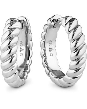 DEVATA Rope Hoop Earrings - Metallic