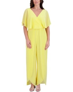 Kensie Flutter-sleeve Jumpsuit - Yellow