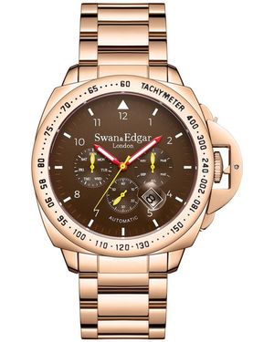 Swan And Edgar Se01091 Swan & Edgar Hand Assembled Grand Speed Automatic - Metallic