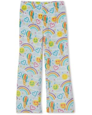 Lands' End Big Girls Plush Pajama Pants - Blue