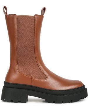 LONDON RAG Jolt Elasticated Gussets Lug Sole Boots - Brown