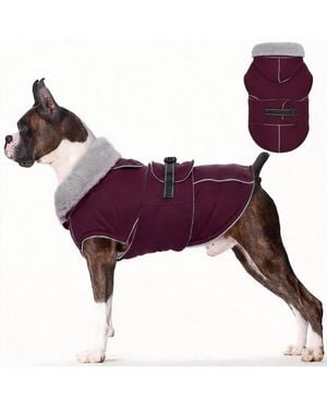 Aronkl Reflective Waterproof Dog Jacket - Purple