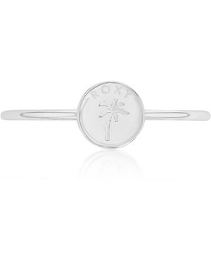 Roxy Waterproof Yellow Palm Tree Ring - White
