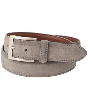 Jack Spade Italian Sueded Calfskin Dress Casual Belt - Gray